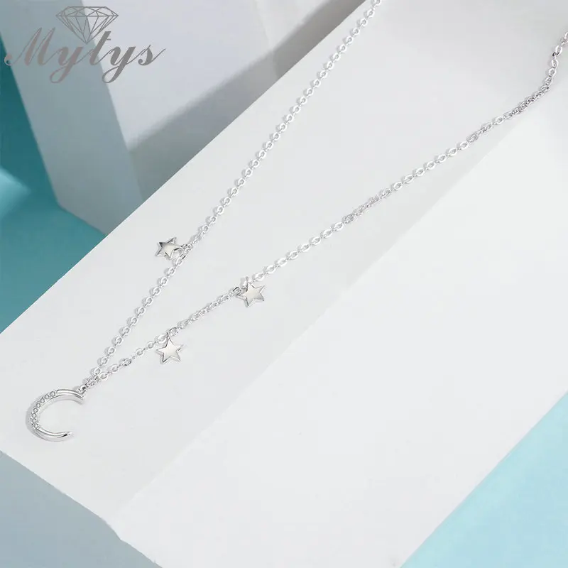 Mytys 925 пробы серебряные браслеты с подвесками изображением ясного звездного
