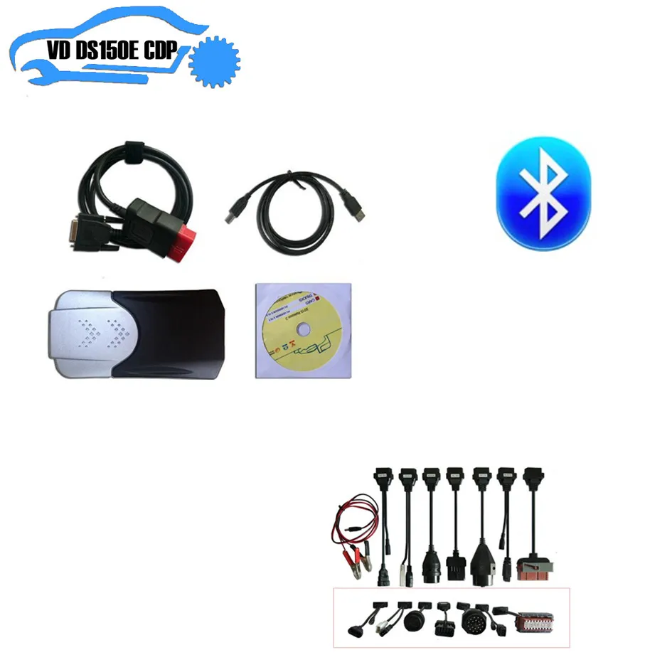 TCS PRO plus новый VCI Новый Бокс 2015R3 генератор ключей Дельфин vd bluetooth + 8 шт. полный