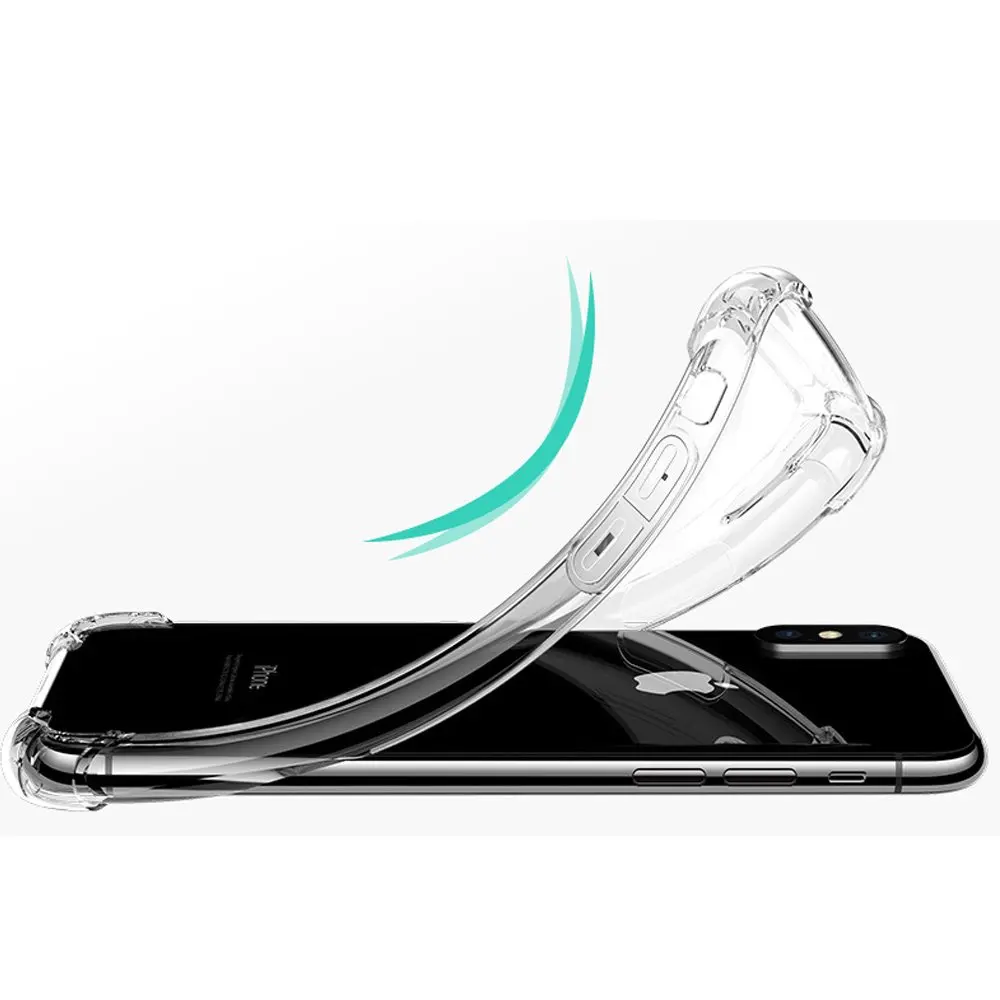 Чехол с воздушной подушкой для iPhone X 7 Plus 8 6 6S 5 5S SE 2020 Кристальный чехол 11 Pro Xs Max XR