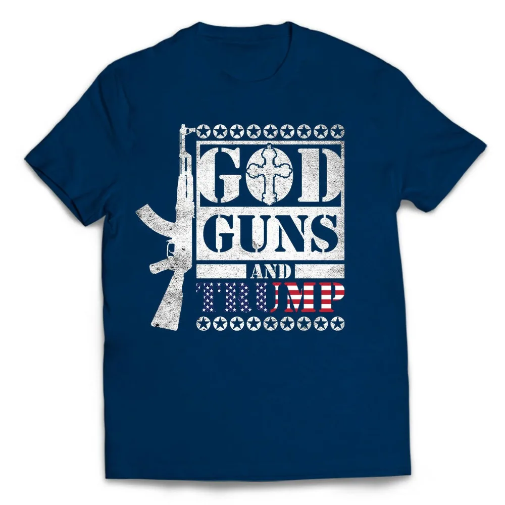 

God Guns and Trump Shirt New Mens Patriotic American Gun Ar15 2Nd Amendment 2019 New Men'S T Shirt Fashion Men T Shirts