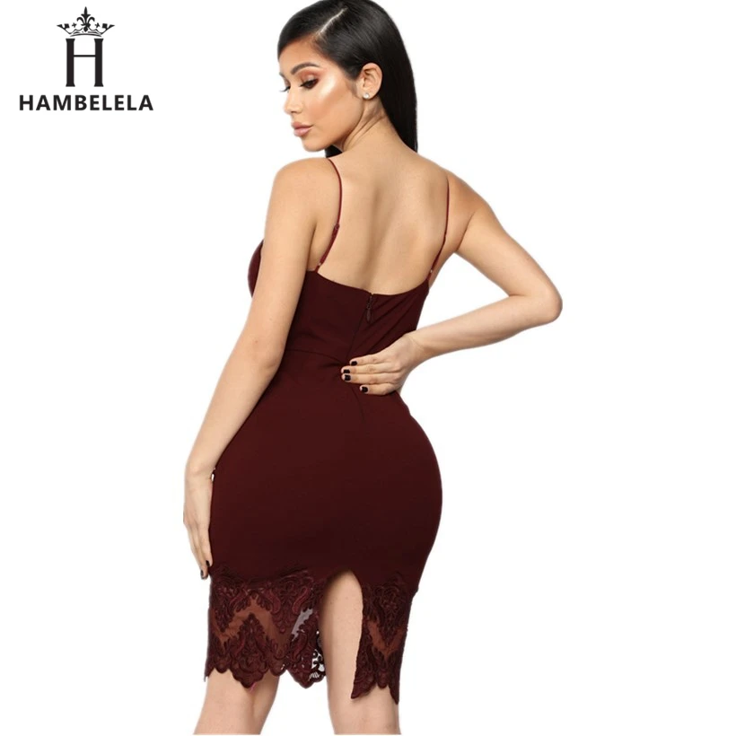 HAMBELELA сексуальное летнее Бандажное платье для женщин Vestidos Verano 2020 облегающее