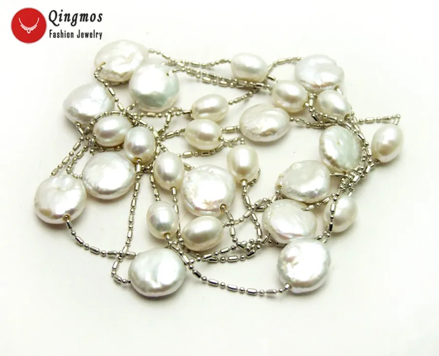 Женское Ожерелье из натурального жемчуга 46 дюймов| |