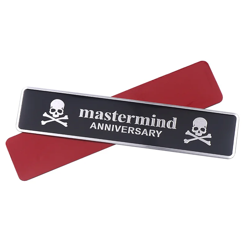 Стайлинг автомобиля 3D металлический череп японская наклейка значок эмблема