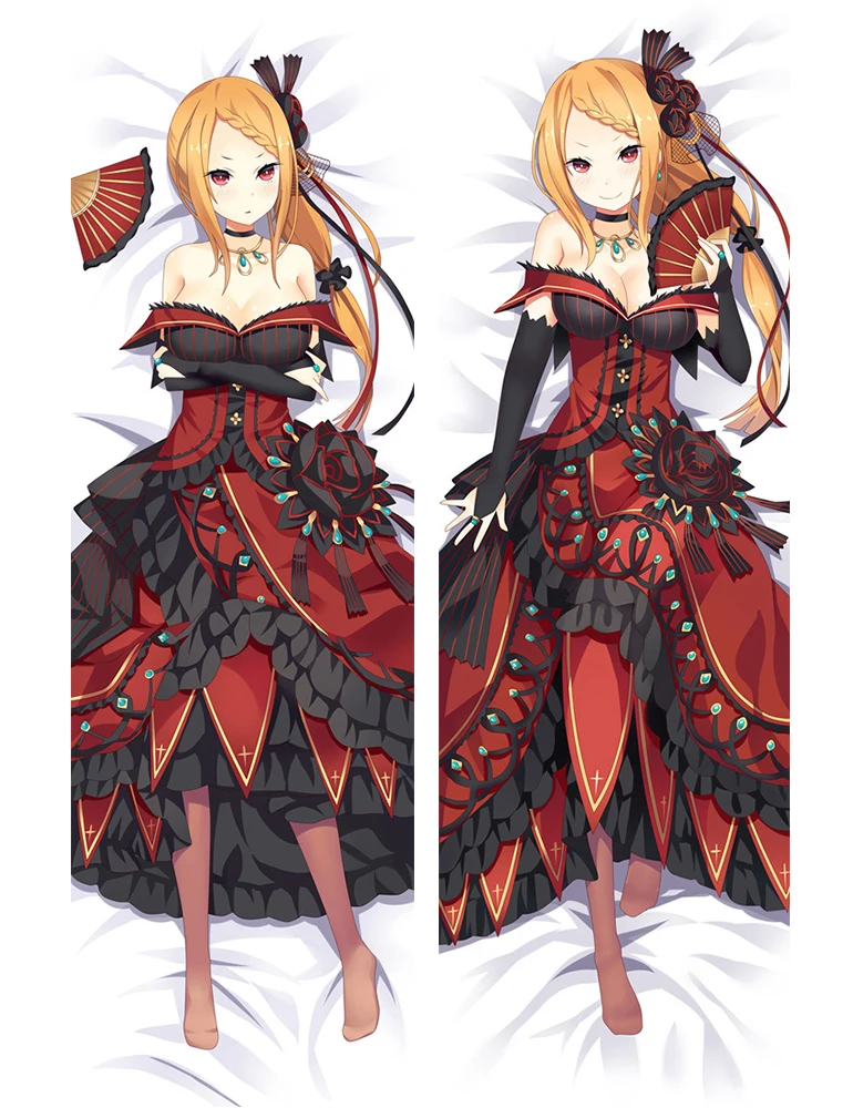 

Jan update Anime Re:Zero Starting Life in Another World Beatrice & priscilla & Rem Dakimakura throw pillow cover Body pillowcase