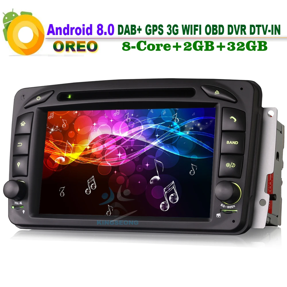 Android 8 0 DAB + BT OBD DVR автомобильный стерео Bluetooth WiFi 3G GPS DTV IN СБ Navi радиоплеер для Mercedes Benz