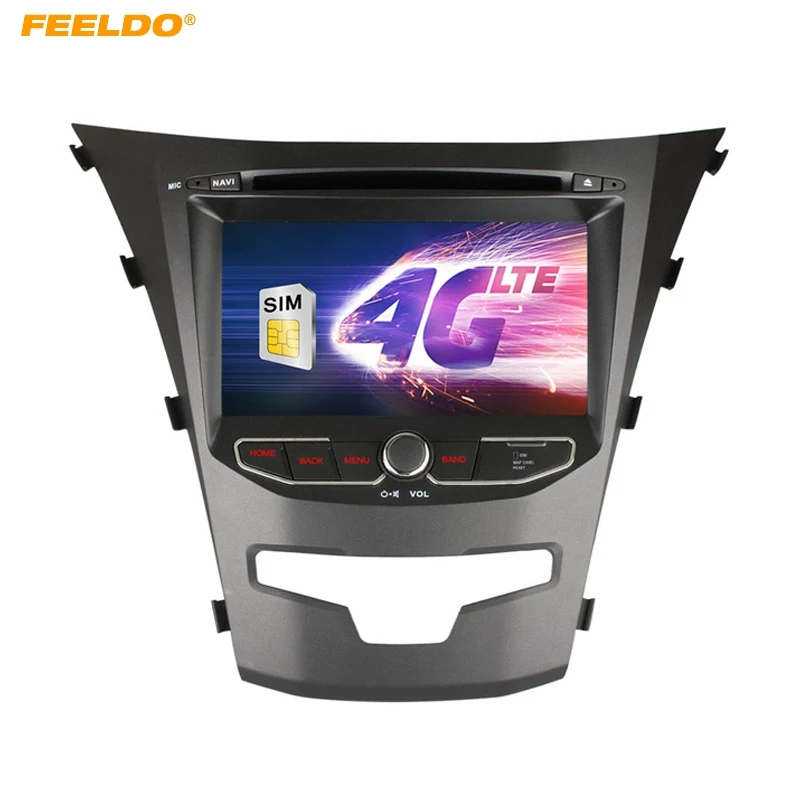 FEELDO 7 дюймов Android 6 0 (64 бит) DDR3 2G/16G/4G LTE четырехъядерный автомобильный DVD GPS радио
