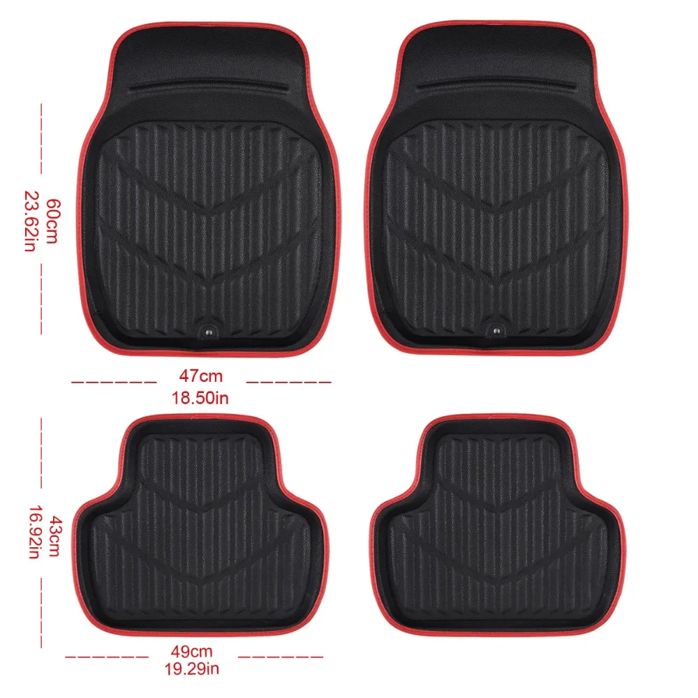 Кожаные автомобильные коврики для Tesla Model S 2014 2015 2016 2017 2018 пользовательские ножные