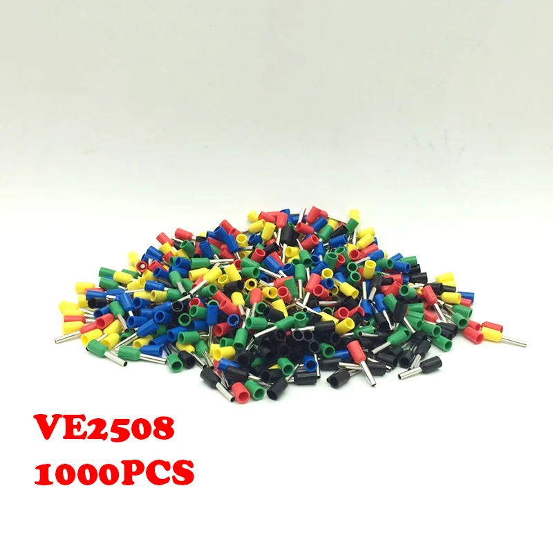 1000 шт. европейские клеммы VE2508 игольчатые тройной контактный разъем E2508 почтовая
