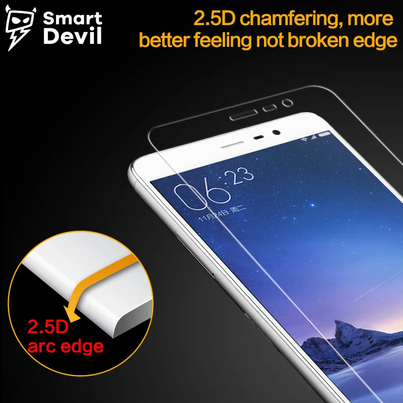 Защитное стекло SmartDevil для Xiaomi Mi 6 / note 3 мобильный телефон закаленное 2.5D Защитная