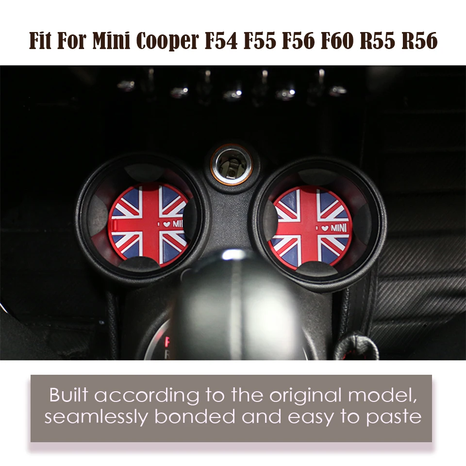 1 компл., наклейки для салона автомобиля для Mini Coopers Countryman Clubman F60 F55 F54 F56 R55 R56, коврик для двери, Противоскользящий коврик