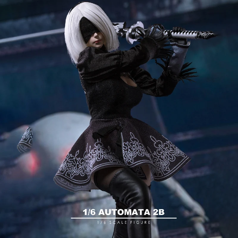 TF Toys TF01 1/6 Масштаб Аниме платье FAUTO возраст Йорга 2B NieR Neal: Механическая девушка голова одежда костюм без тела for1" фигурка