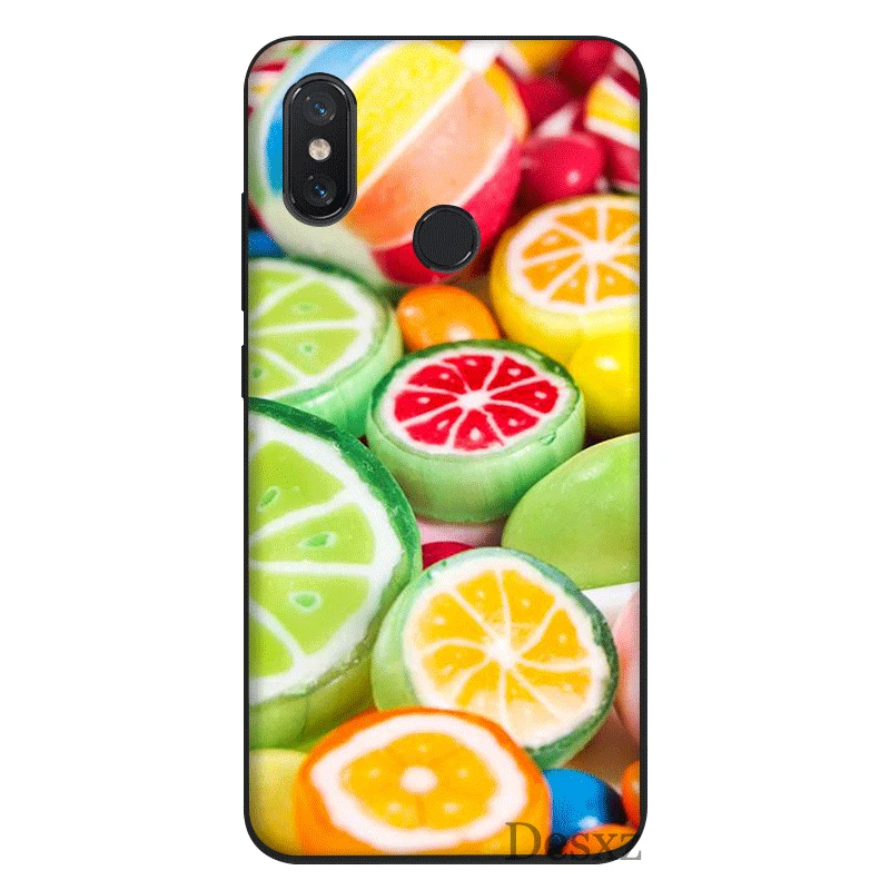 Чехол для телефона Xiaomi MiMAX3 6 8 9 10 SE A1 2 3 9T CC9 E Pro LiteSilicone чехол свежих Летних Фруктов |