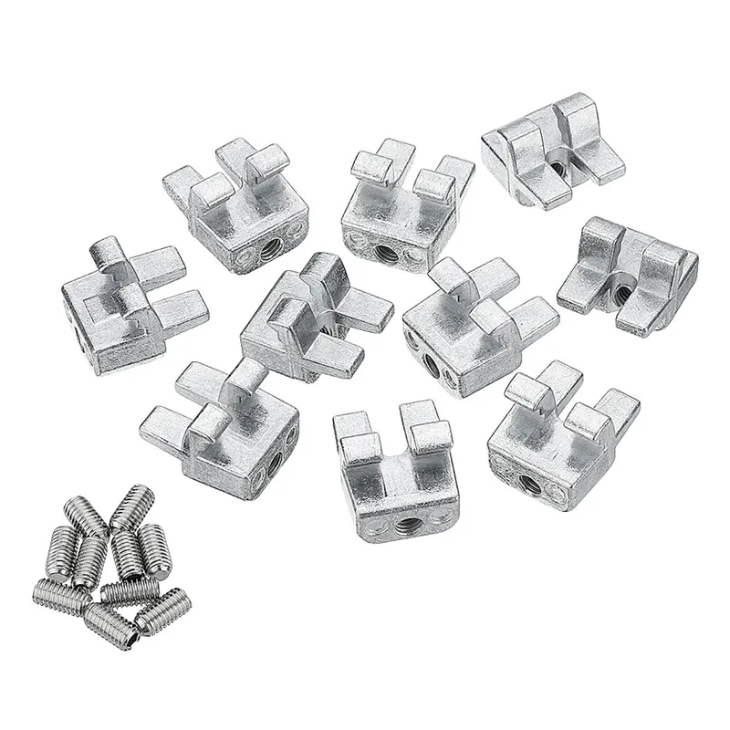 10 шт. 3030/4040/4545 алюминиевые фитинги для экструзионной сетки с фиксированной