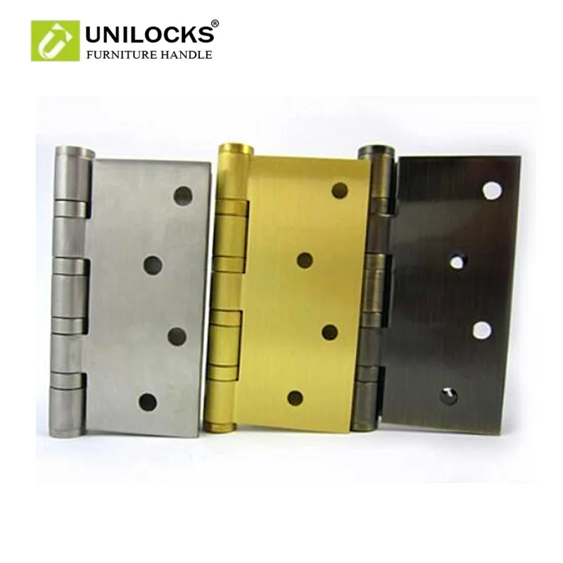 

UNILOCKS 1 pair Antique Branze/Stainless steel / Solid Brass Ball Bearing Door Hinge (4inch *4 inch *3.0mm)