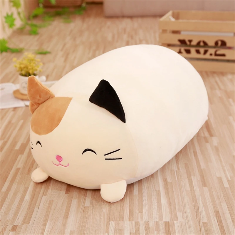 Мультяшные подушки Kawaii Cat Pig Bear, супер мягкие плюшевые подушки для автомобильных сидений, детские подушки для сна, подушки для шеи, игрушки для спальни, гостиной