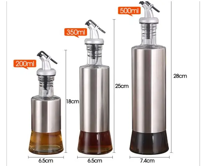 1 шт. Кухня Пособия по кулинарии Нержавеющая сталь приправа бутылка диспенсер