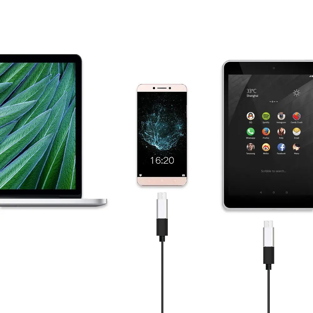 2 упаковки новинка USB Type C Штекерный разъем к микро гнездовому конвертеру адаптер