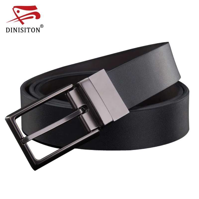 DINISITON Fashion designer Pin Buckle Genuine Leather Men Belts Luxury For Men Brand Leisure Business belt gift ceinture