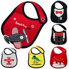 Милые детские нагрудники водонепроницаемые Слюнявчики для малышей с мультяшным рисунком, хлопковые полотенца для детей 0-3 лет, одежда для кормления DS19