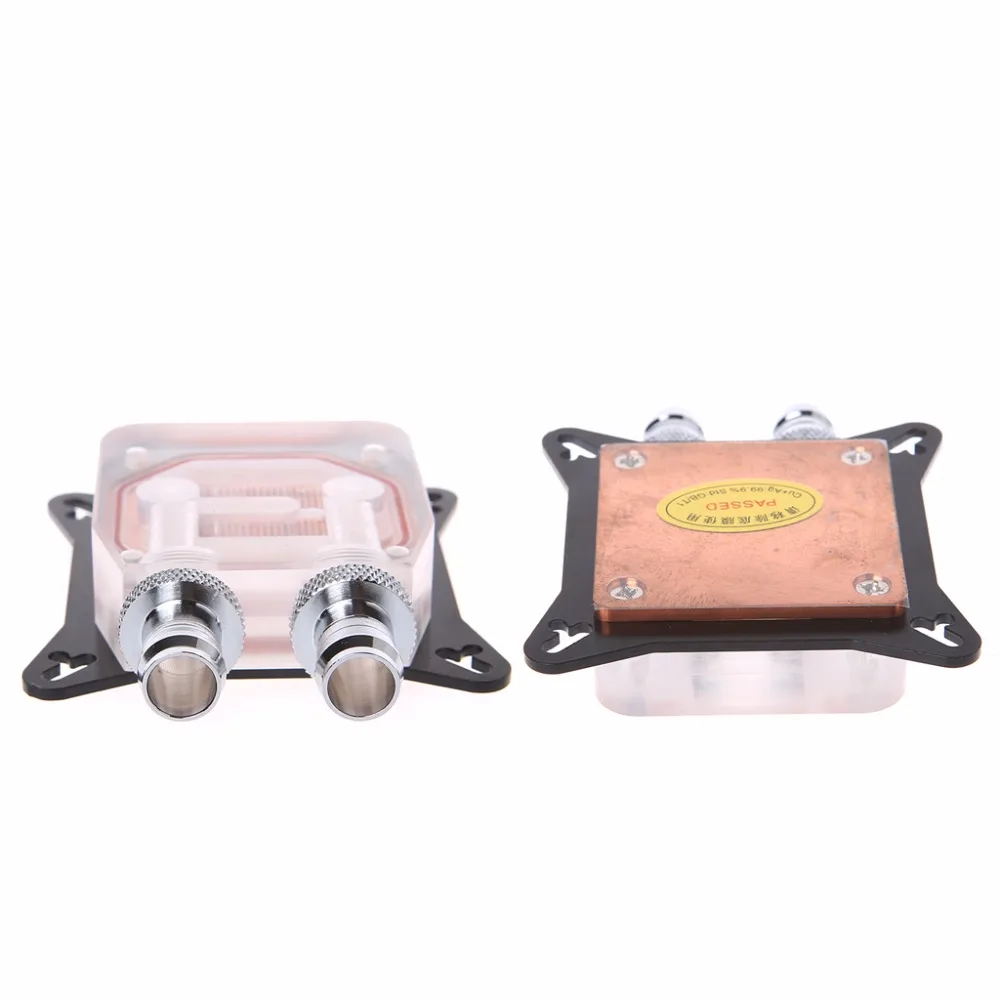 Блок водяного охлаждения GPU двухканальный медный кулер для видеокарты радиатор