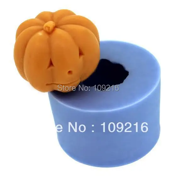 wholesale!!!New 3D  Pumpkin with Smile Girl (LZ0115)  Silicone Handmade Candle Mold Crafts DIY Mold