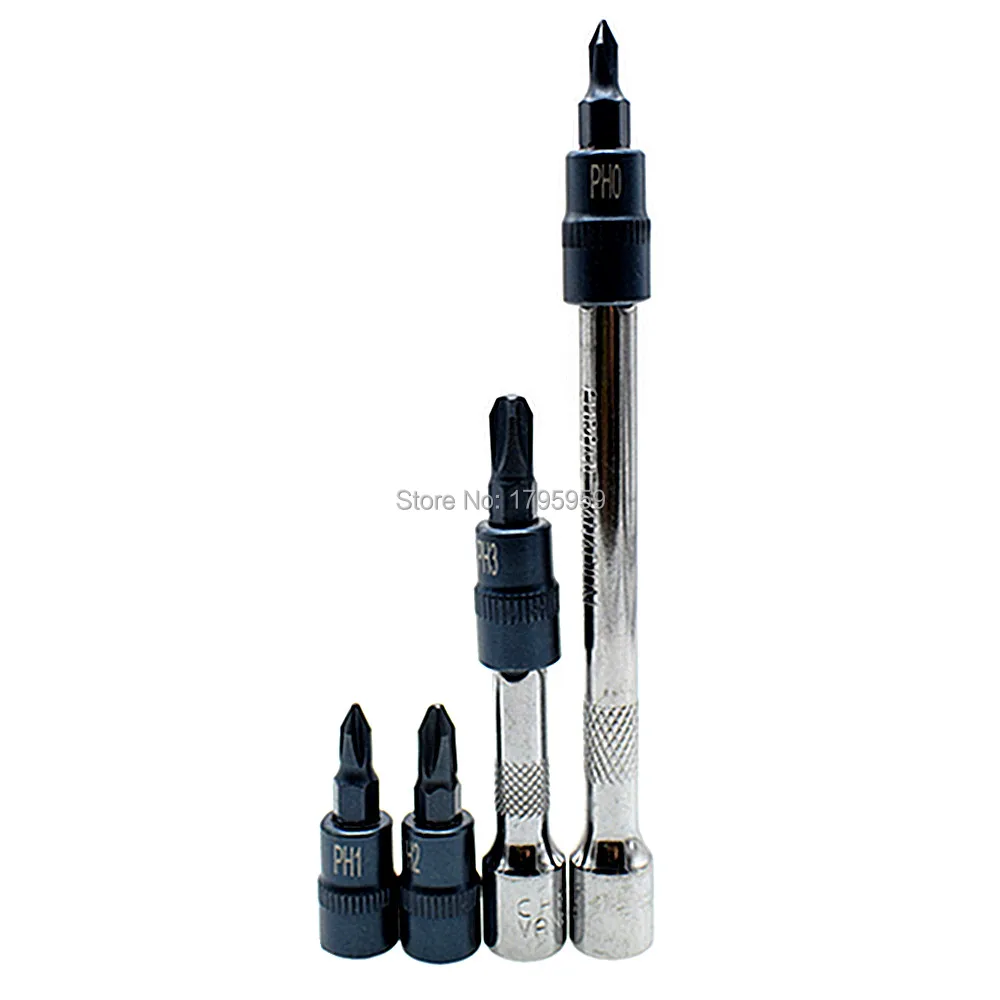 2 шт. 1/4 &quotприводной удлинитель торцевые инструменты с 4 Отвертка Phillips PH0 PH1 PH2 PH3