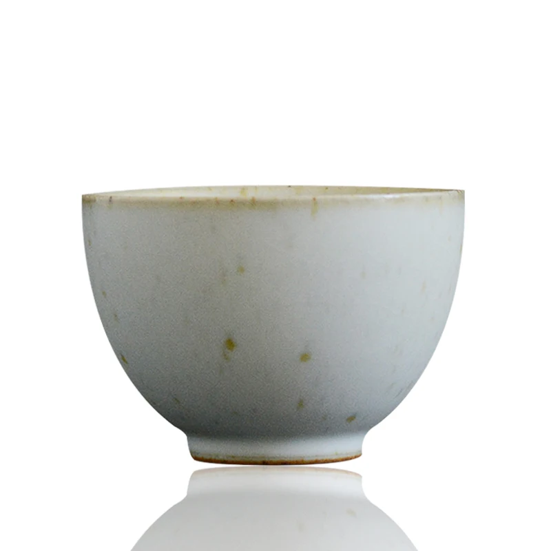 75ml Japanese Style Yao Bian Cu Tao Porcelain Tea Cup With Round Shaped White Green | Cups &amp Saucers