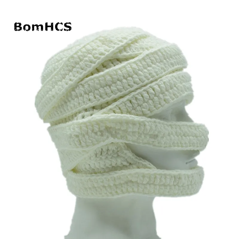BomHCS новинка крутая Шапка-бини с зомби вязаная забавная шапка ручной работы 100% |