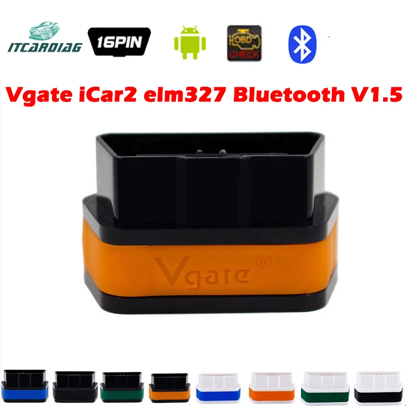 Vgate iCar2 elm327 Bluetooth V1.5 OBDII OBD2 автомобильный диагностический инструмент для Android PC elm 327