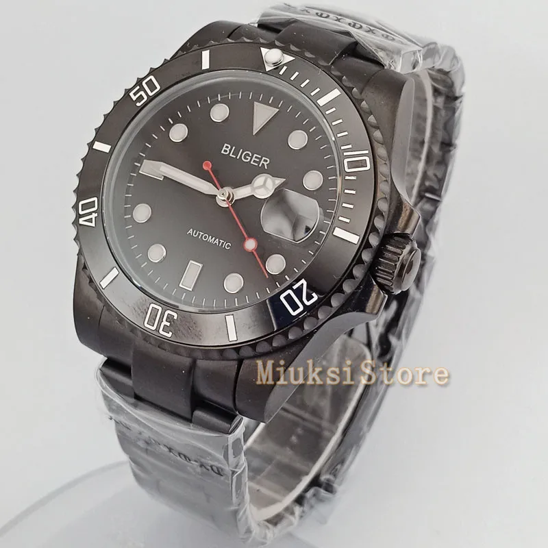 Мужской хронограф с синим стальным ремешком 40 мм | Наручные часы