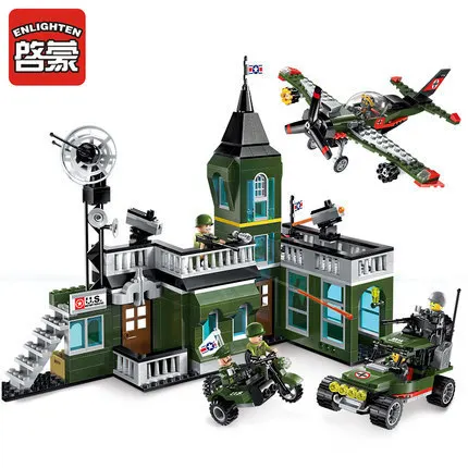 Enlighten модели Здание игрушка Совместимость с LEGO Лего Legos Конструктор E1714 627 блок