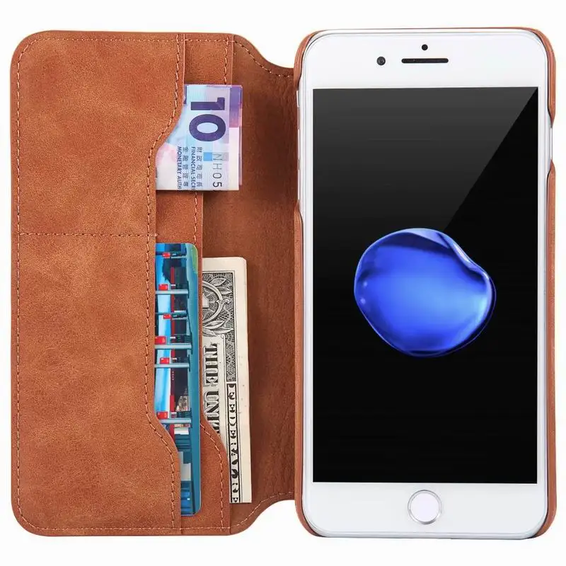 Роскошный Ретро-чехол из искусственной кожи чехол для iphone 7 Plus 6 8 Plus XS Max XR X XS, ультра тонкий чехол-бумажник для iphone X 6 S Plus