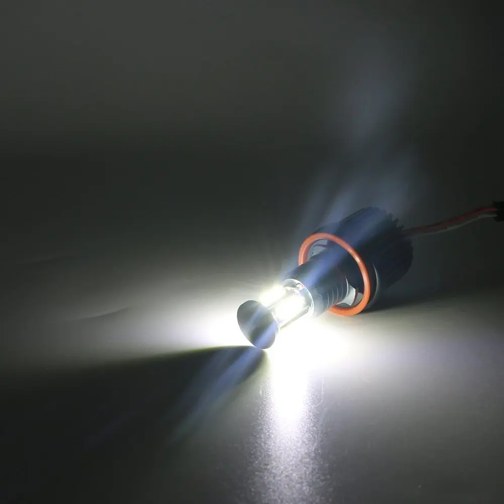 2x80 Вт H8 CREE чип светодиодный Ангел глаз 360 градусов Halo Светодиодная лампа