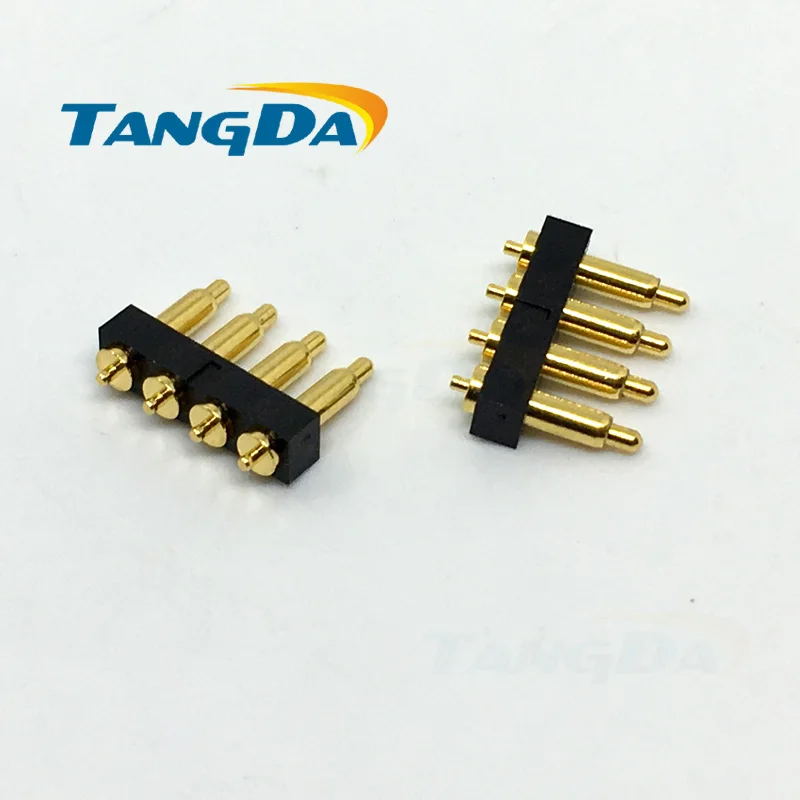 4 Pin 4P разъем пробника pogopin наконечник пружины для зарядки аккумулятора