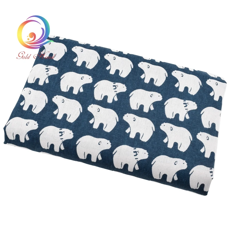 Haisen ткань из хлопка и льна с принтом для лоскутного шитья квилтинга сделай сам