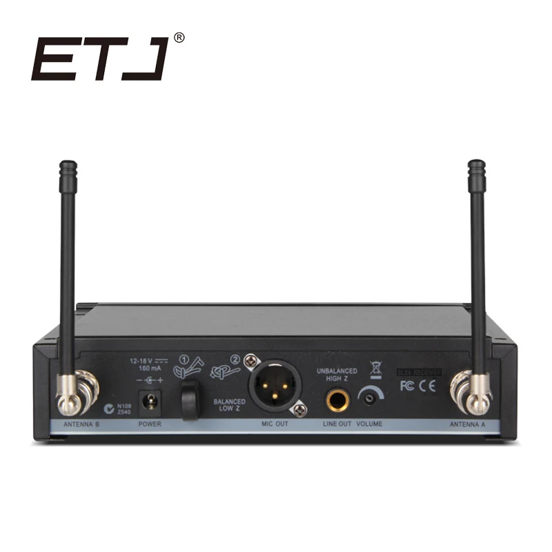 ETJ бренд SLX24/BETA58 58A Профессиональный UHF беспроводной двойной микрофон системы для сценической студии ручной микрофон