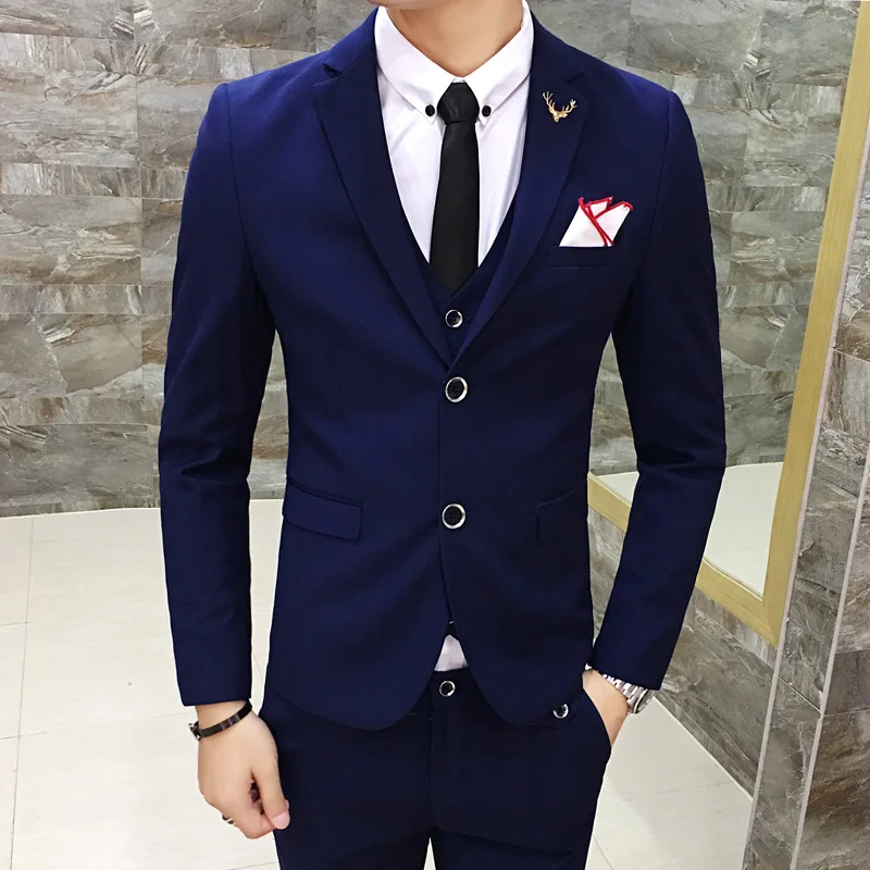 

Custom Men's Slim Groom Dress Fit for Ball Fashion Trends Latest Men Terno Slim