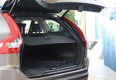 Черный Выдвижной задний грузовой багажник крышка для VOLVO XC60 2009-2015 | Автомобили и