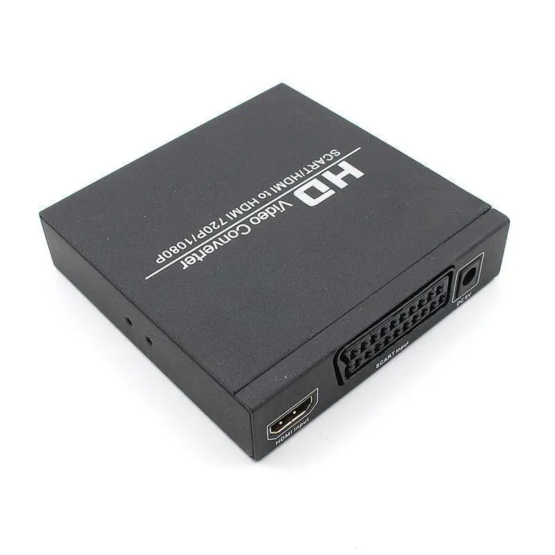 1080P SCART К HDMI аудио видео конвертер HDTV для XBox Upscaler AV PAL NTSC адаптер сигнала HD приемник