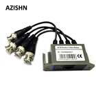 AZISHN 4CH HD пассивный видео Balun трансивер BNC в UTP RJ45 CCTV через витые пары для AHD TVI CVI камеры DVR системы видеонаблюдения