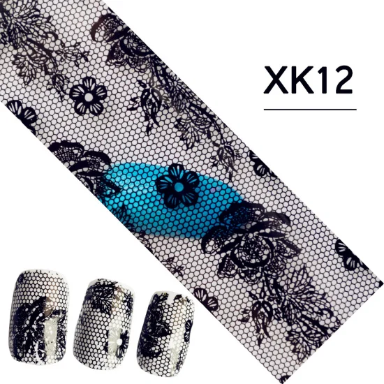 XK12 Новинка 100x4 см золотая полоса разные дизайны наклейки для нейл-арта переводная полировка фольгой Декор слайдер аксессуары для нейл-арта STZXK01-60 - Цвет: XK12