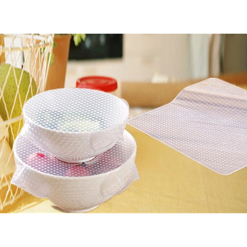 Силиконовая крышка чаши эластичная всасывания чаша для хранения еды