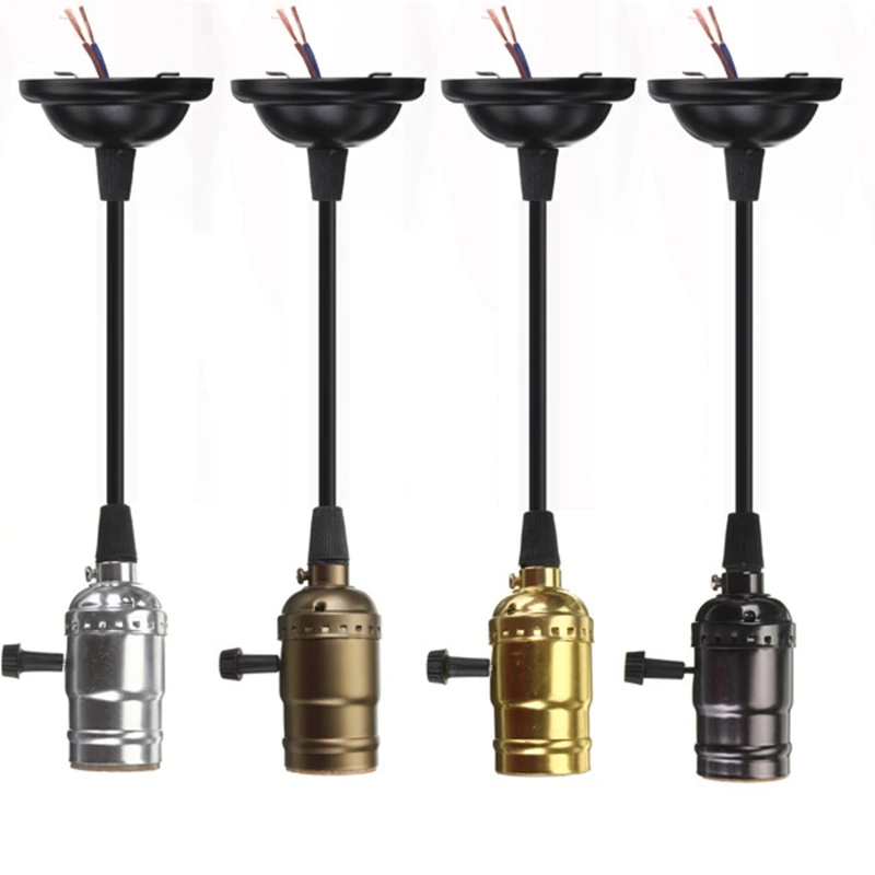 

Retro Vintage Edison E26/E27 Screw Bulb Aluminum Shell Base Lamp Bulb Holder Pendant Lighting Socket Ceiling Light Adaptor