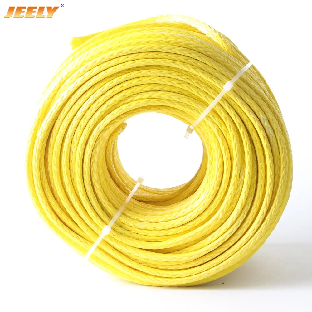 

jeely 1500M 1900LB Uhmwpe braided wakeboarding towing winch rope 3mm 12 strands