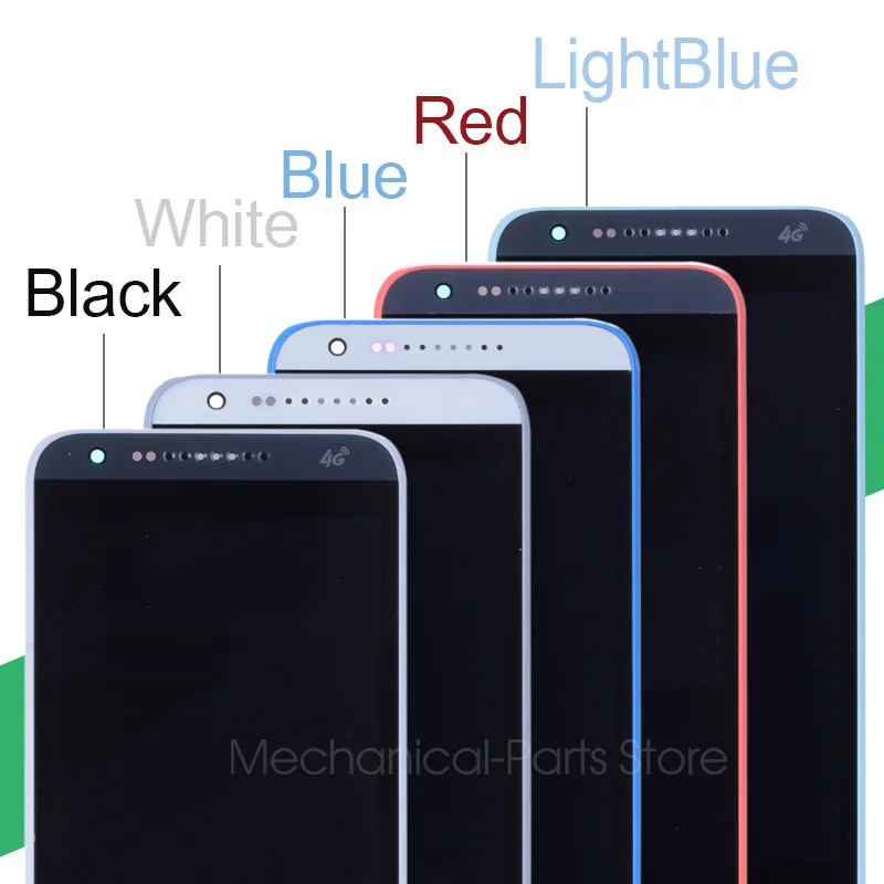 Дисплей для HTC Desire 620 620G 620U 620T LCD в сборе с тачскрином на рамке Оригинал Красный