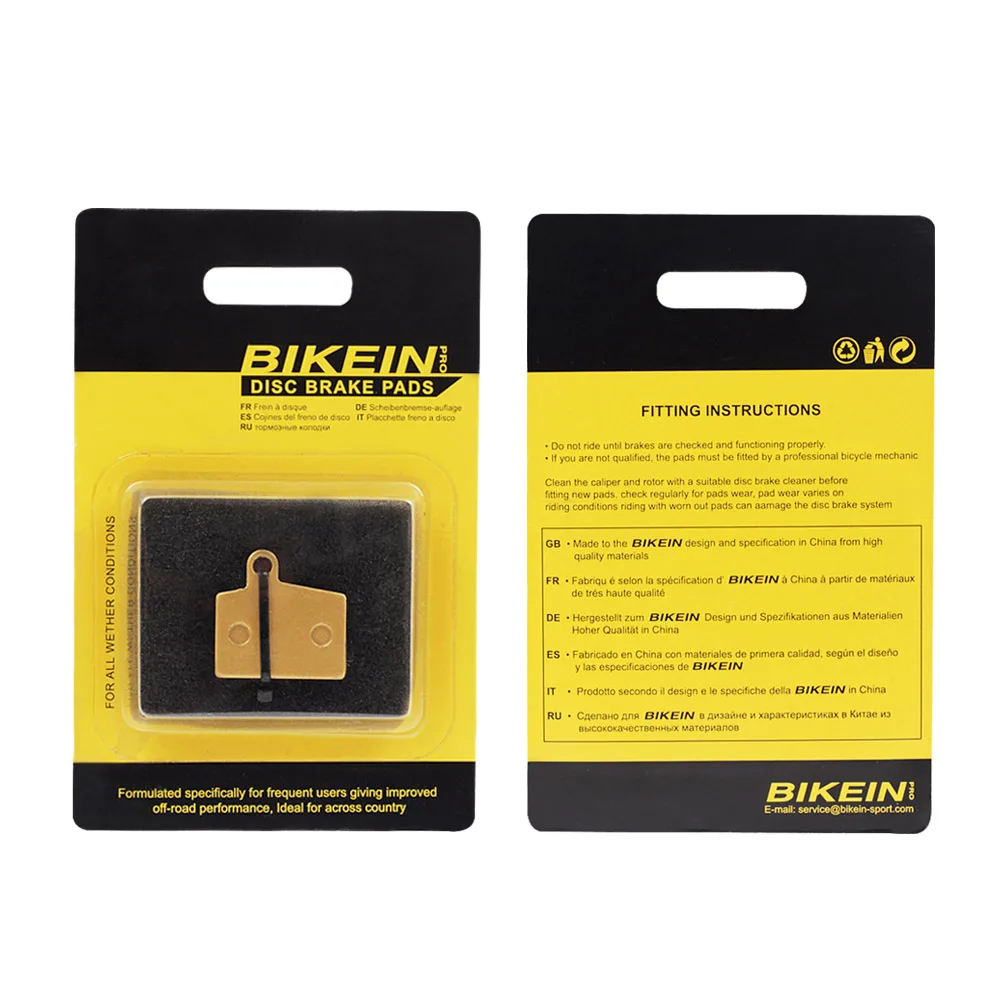 BIKEIN-2 пары велосипедных гидравлических дисковых тормозных колодок для Hayes Stroker Ryde, Dyno Sport горный велосипед металлический диск тормозных колодок
