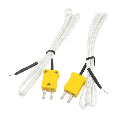 

2Pcs 0-400 Celsius Degree K Type Thermocouple Probe Sensors One Meter Cable
