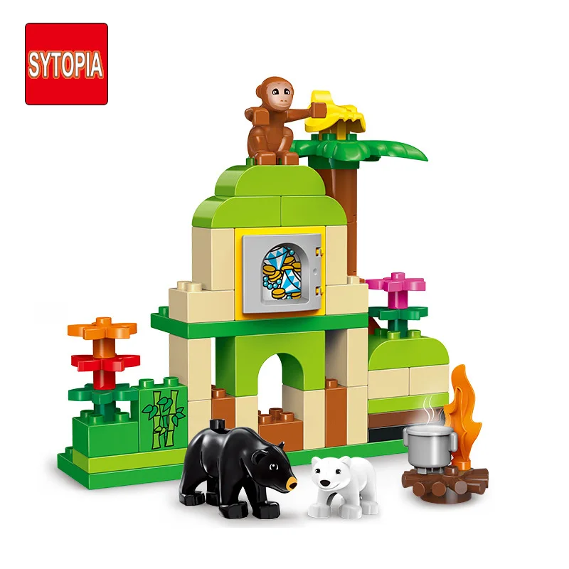 Sytopia конструктор с животными для детей большой размер обучающие игрушки малышей