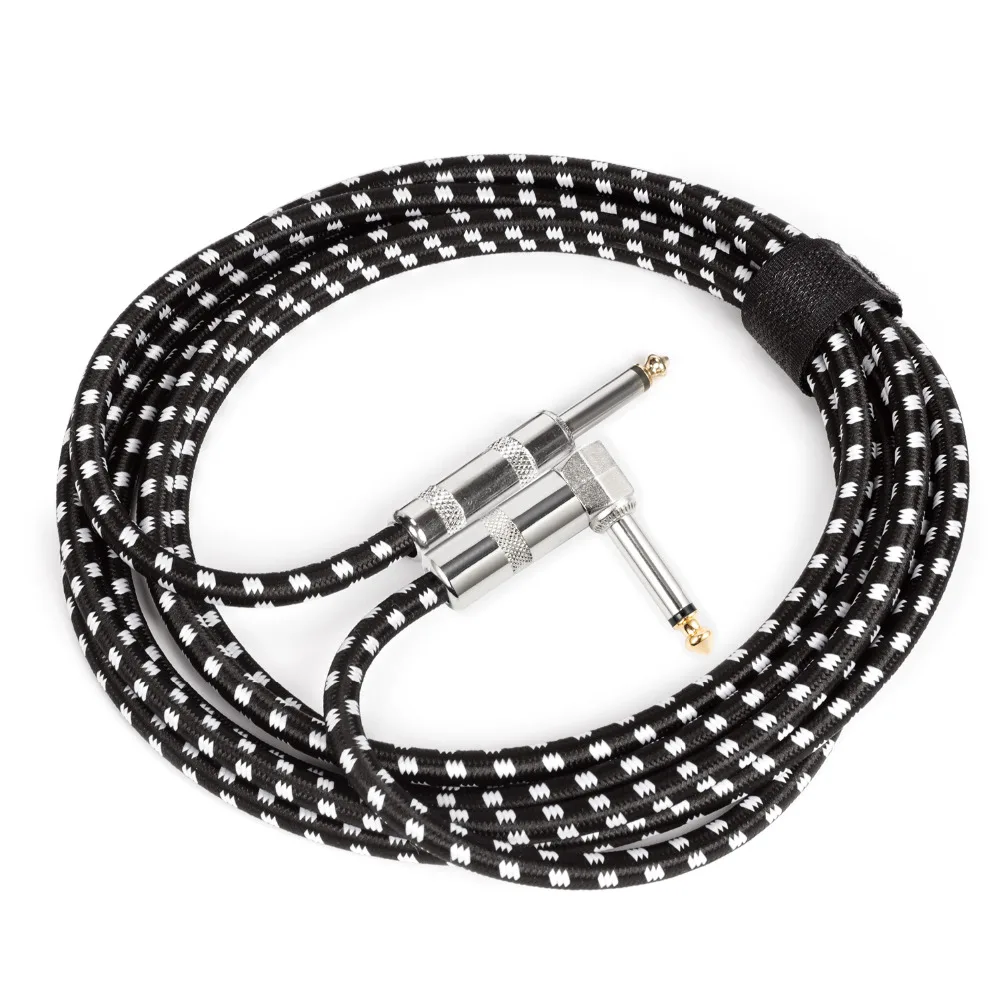 Кабель для гитары Donner 10 футов Премиум Электрический инструмент бас кабель шнур amp