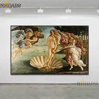 Классический холст Художественная печать постер рождение Venu от Sandro Botticelli настенные картины для гостиной домашний декор Cuadros